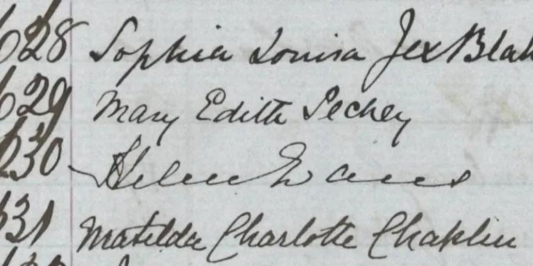 Matriculation Record, Helen Evans. University of Edinburgh Centre for Research Collections. Matriculation Roll, 1861-1874