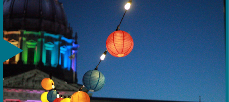 lanterns and the Old College dome
