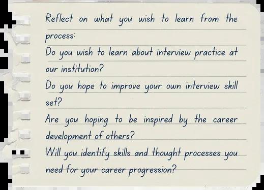 Communicating your interest notepad